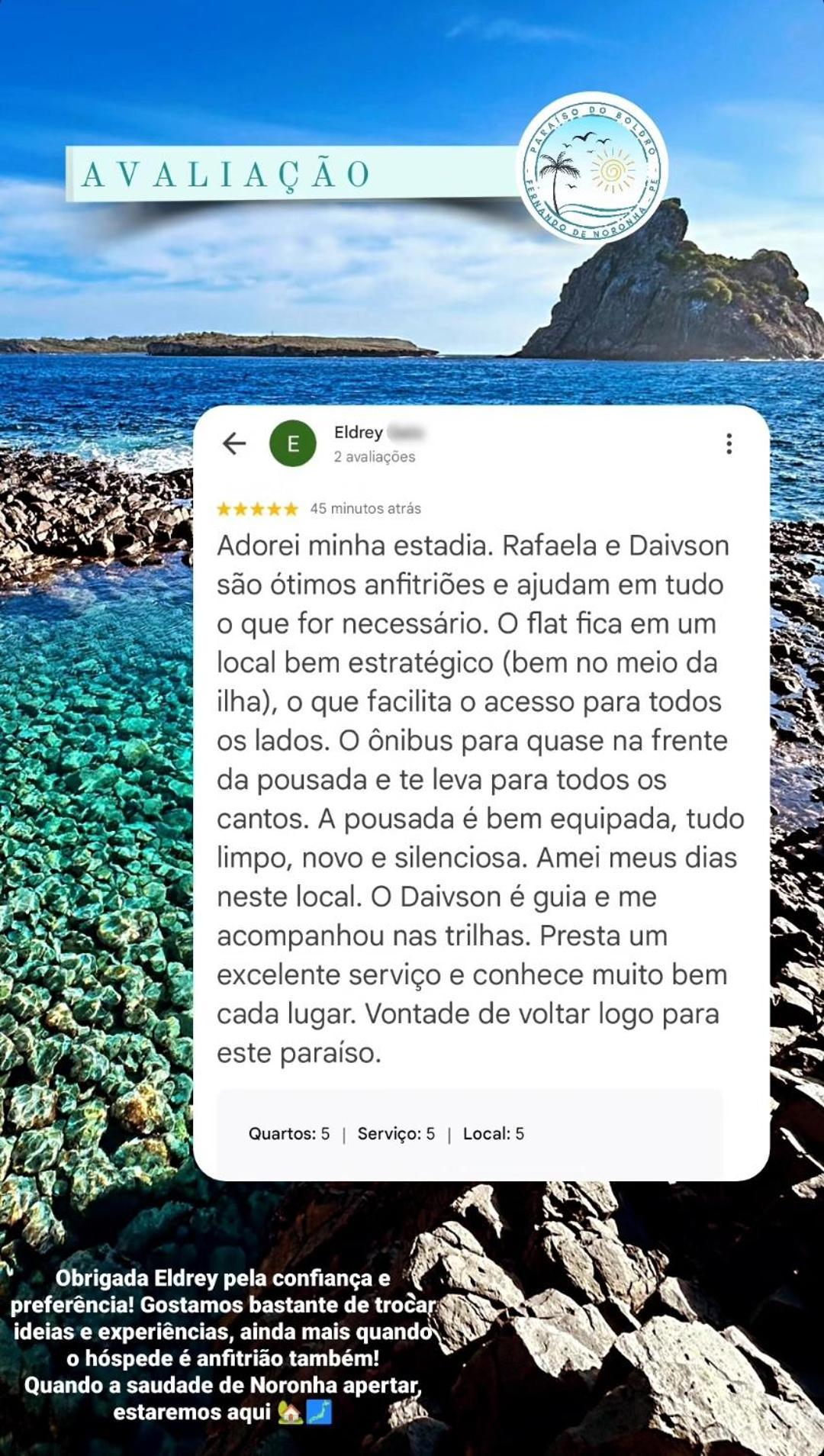 Paraíso do Boldró Flat Fernando de Noronha Exterior foto